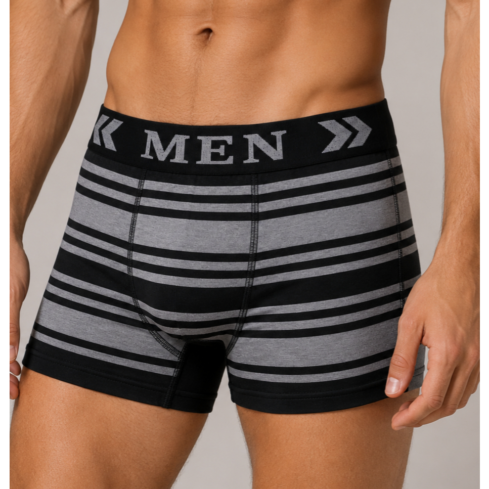 KIT 5 Cuecas Boxer Masculina MEN Premium Microfibra Sem Costura Confortável P/M/G Cores Sortidas Qualidade Top