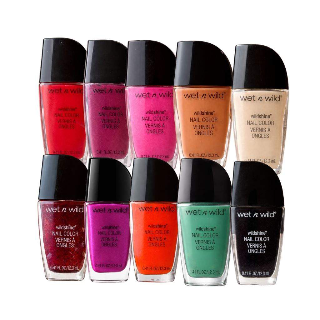 Kit 10 Esmaltes Cremoso Wet N Wild Alto Brilho Longa Duração Secagem Rápida Profissional