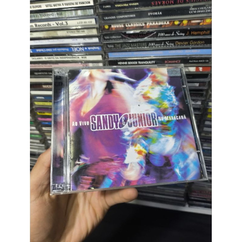 2 CD AO VIVO - SANDY E JUNIOR - NO MARACANÃ - CD Usado conservado - REF;CD 2039