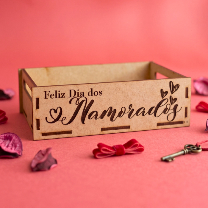 Kit Bandejas Mdf para Dia dos Namorados Decorada 20x15 Com Cola inclusa
