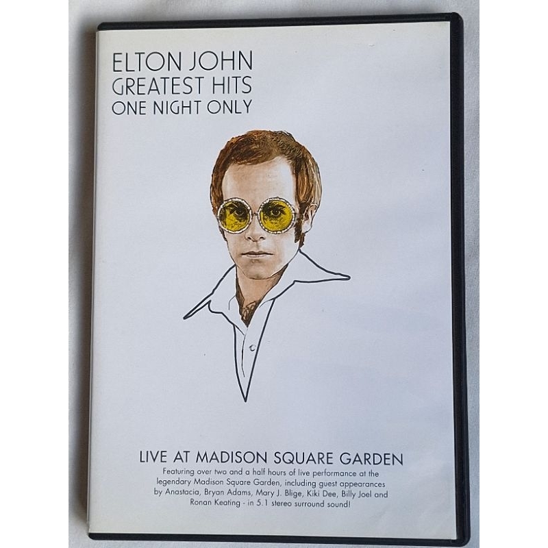 dvd elton john live at madison square garden greatest hits one night only SEMINOVO