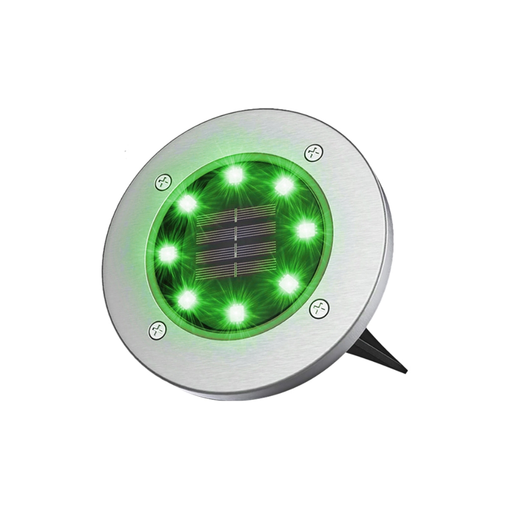 Kit Spots Solares Decoração Jardim 8 leds Luminária Solar Recarregável