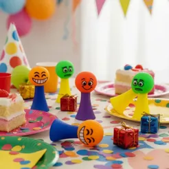 Brinquedos De Festa Para Crianças Boneca Saltitante Pula Pula Maluco Sortido Cabeça de Bola Dutoys