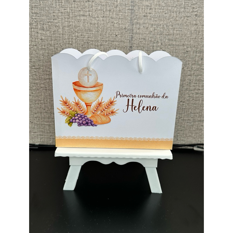 Sacolinha PRIMEIRA COMUNHÃO personalizada | PEGUE E MONTE | Lembrancinha | Festa Infantil | Aniversário