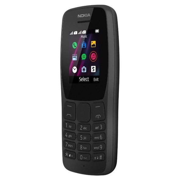 CELULAR NOKIA 110 2G TA-1319 DUAL RÁDIO FM VGA E JOGOS PRETO