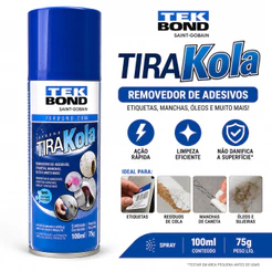 Tira Grude Removedor Cola Adesivo e Manchas 100ml Tek Bond