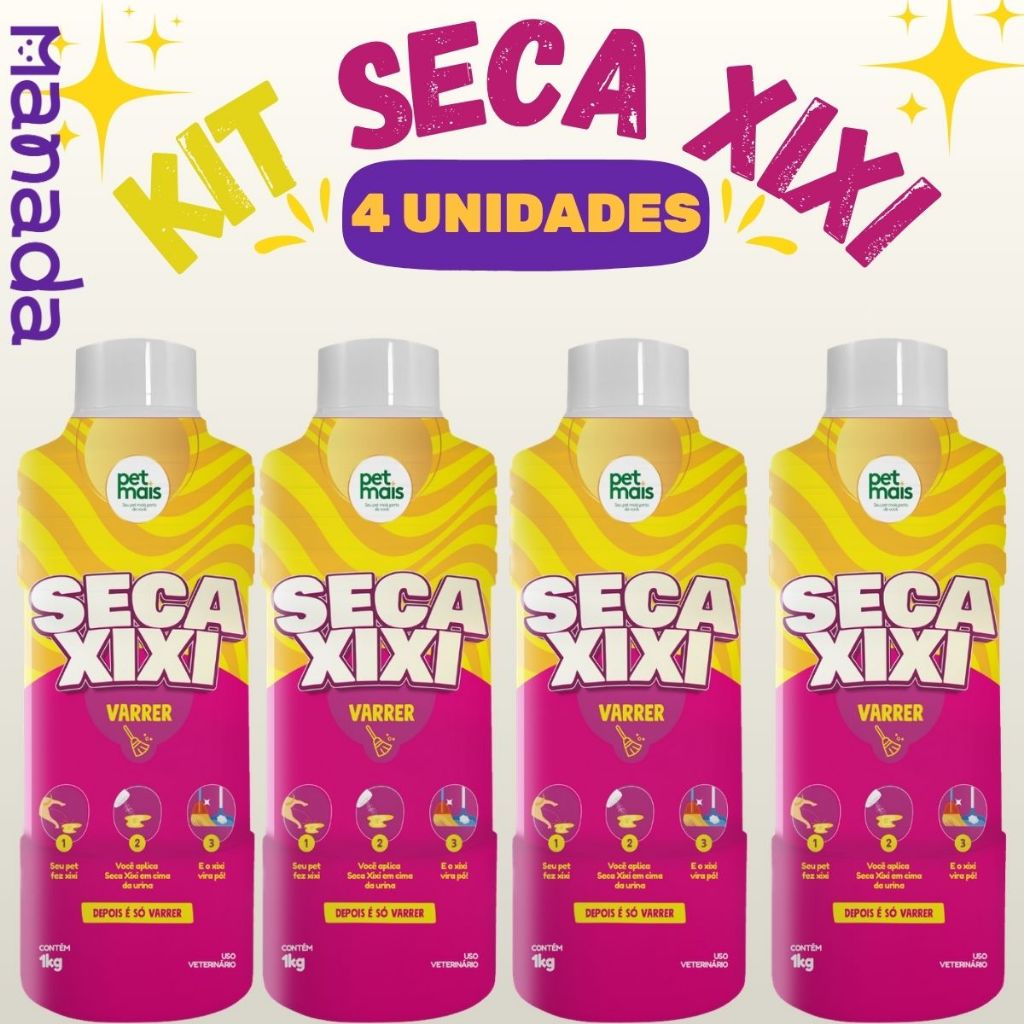 4 Seca Xixi Cachorro Gato Para Varrer Sem Odor 1kg - Petmais