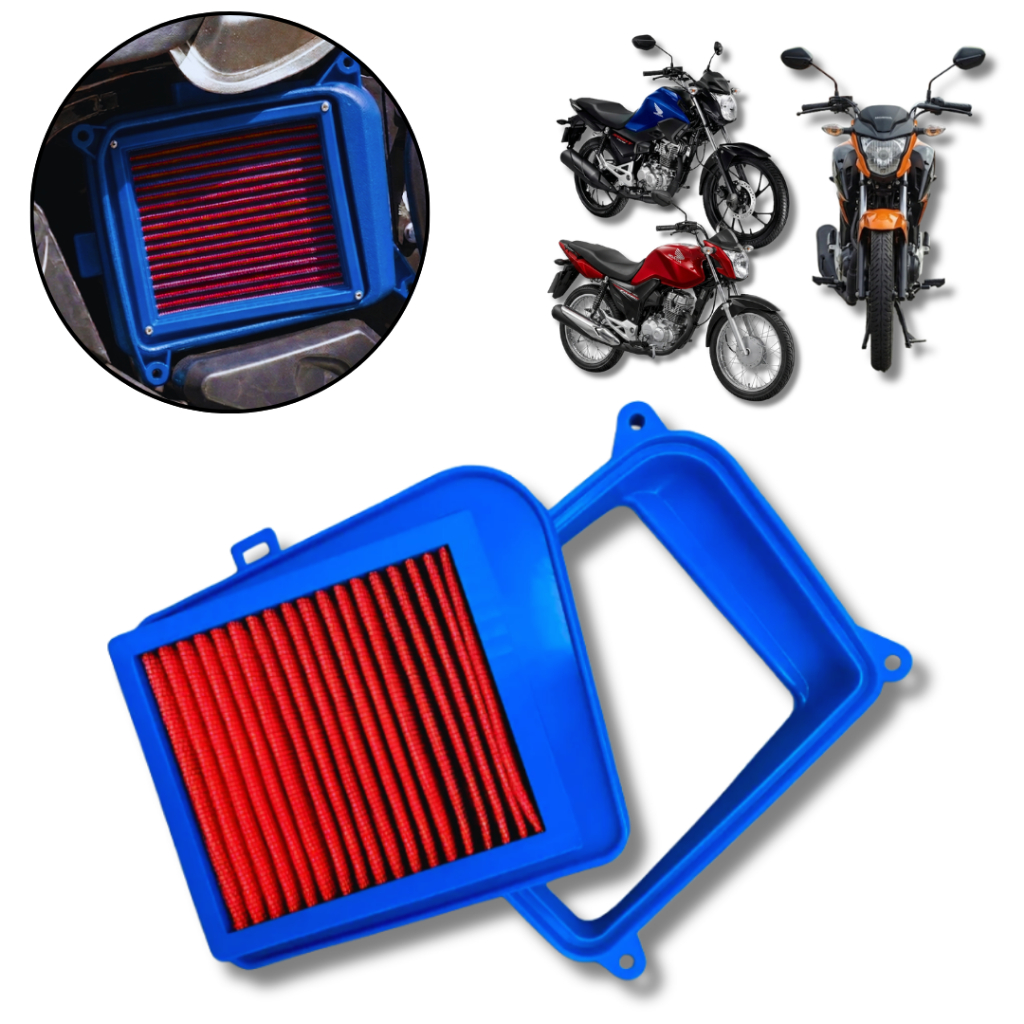 Filtro Do Grau + Tampa Moldura Externa Titan / Fan 150 / 160