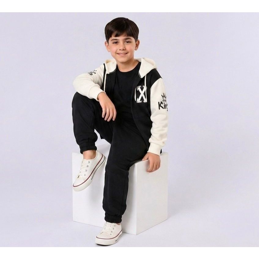 Conjunto Infantil Menino Roupa de frio infantil menino Conjunto infantil masculino Tamanhos 4 ao 12 — imagem 2 de 2