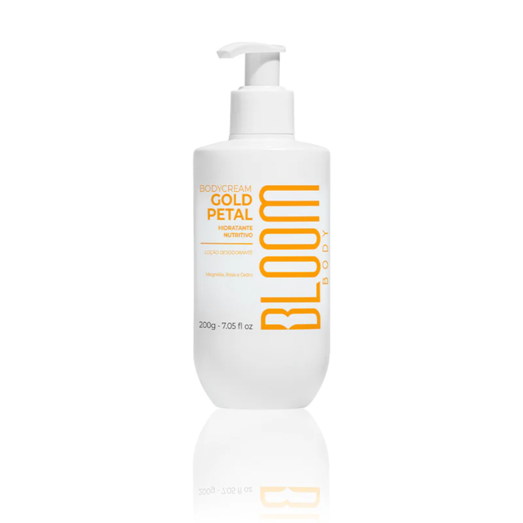 Hidratante Corporal Gold Petal Bloom 200g Body Cream Floral Frutado