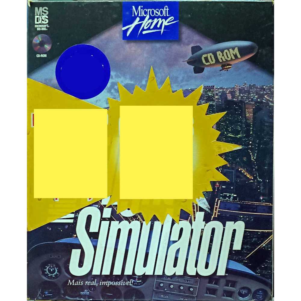 Microsoft Flight Simulator para DOS versão 5.1 CD Rom (usado)