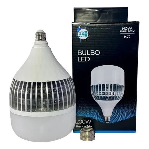 2 PÇ Lâmpada Led Bulbo 200w Alta Potência E27 E40 Luz Frio Luz Branco-frio