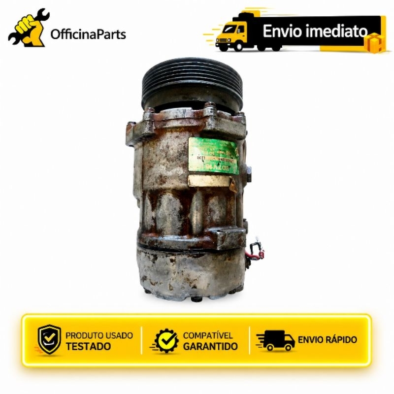 Compressor de Ar Condicionado VW Polo Classic, Golf MK3, Córdoba, Ibiza, Inca Vario, Gol, Parati, 1732201644 Original