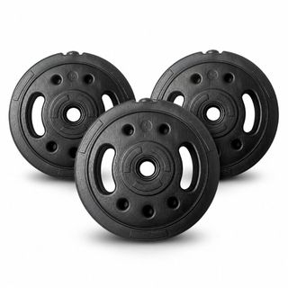 2x Anilhas de 5kg + 1x anilha 5kg brinde Kenkorp Leve 3 Pague 2 TOTAL 15KG