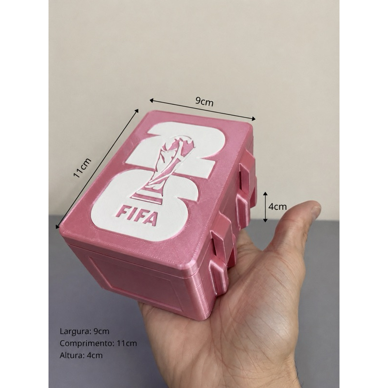 Porta Figurinhas Copa Do Mundo 2026 Caixa Organizadora Album - Divisoria Premium Case Maleta Estojo
