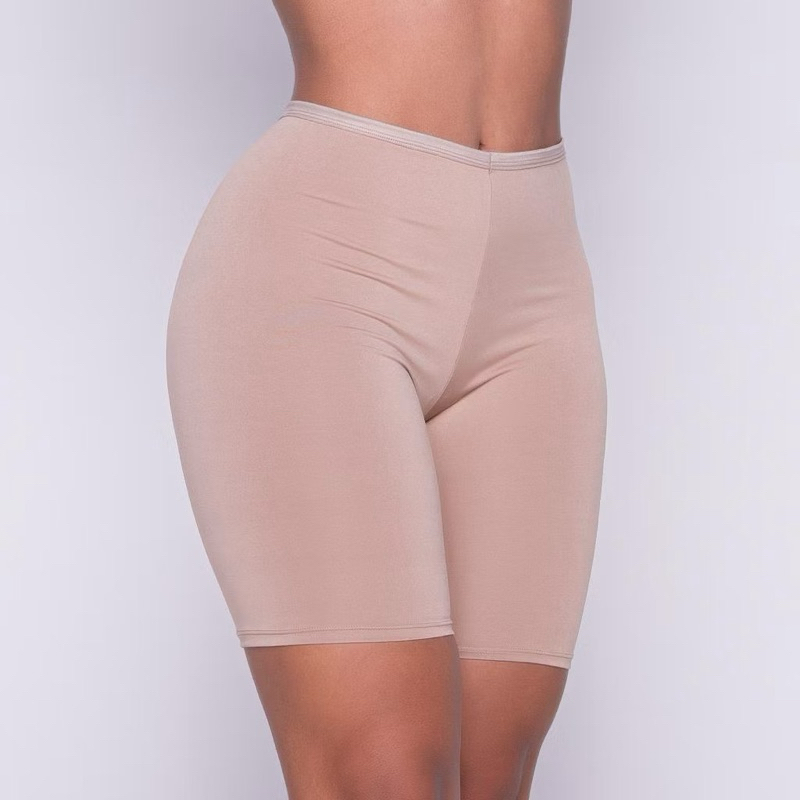 Kit 2 Short Segunda Pele Anágua Liso Bermuda Meia Perna Feminino Cor de Pele Moda íntima Lingerie — imagem 2 de 2