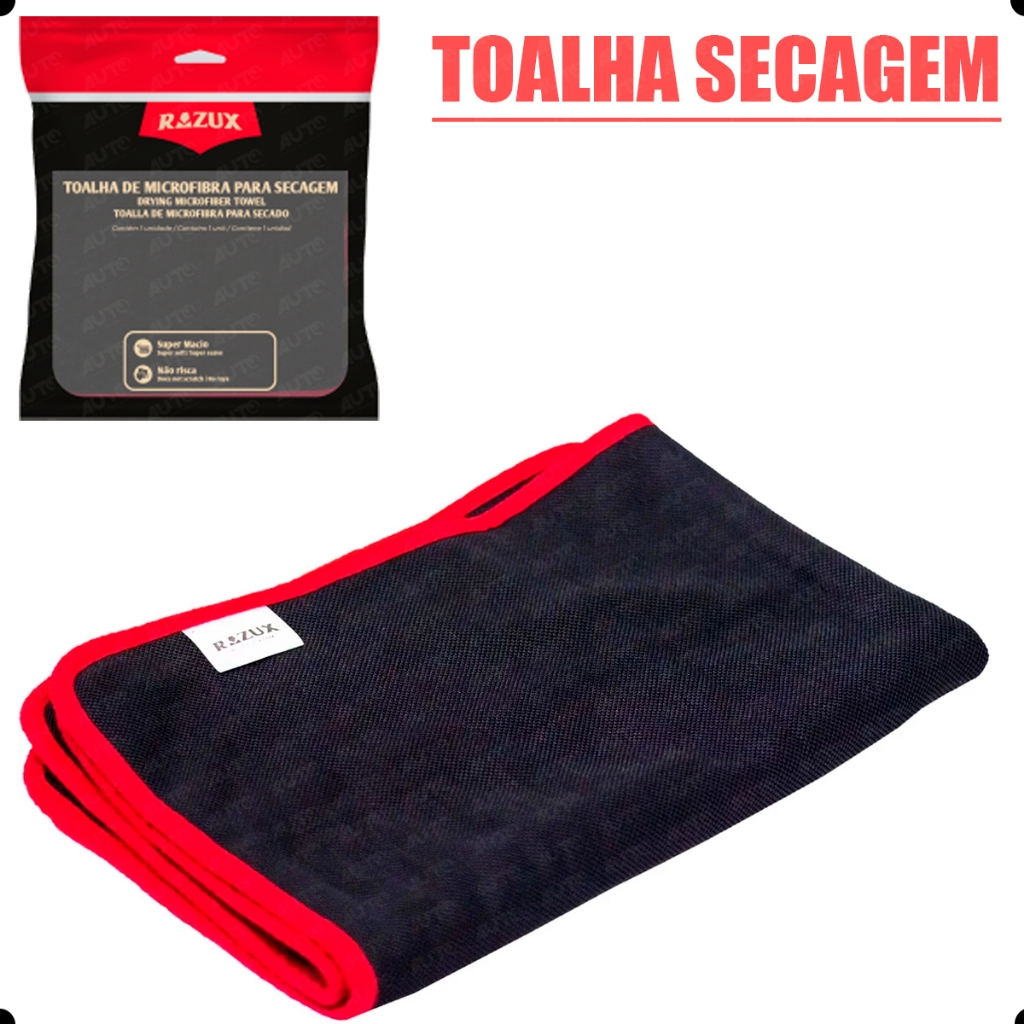 Toalha De Secagem Razux 40x60cm Microfibra
