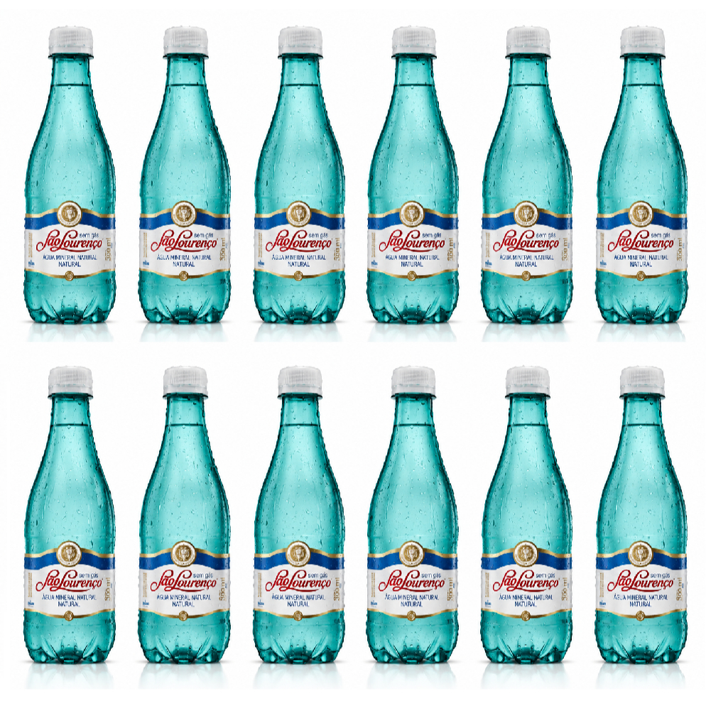 Kit 12 Água São Lourenço Sem Gás 300ml Água Mineral Premium