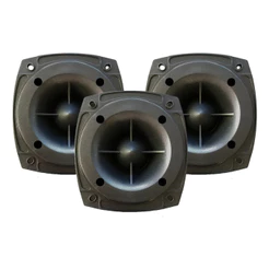 Kit 3 Tweeter Tuiter Fenolico 8 Ohms 100w Rms Black 8 Ohms