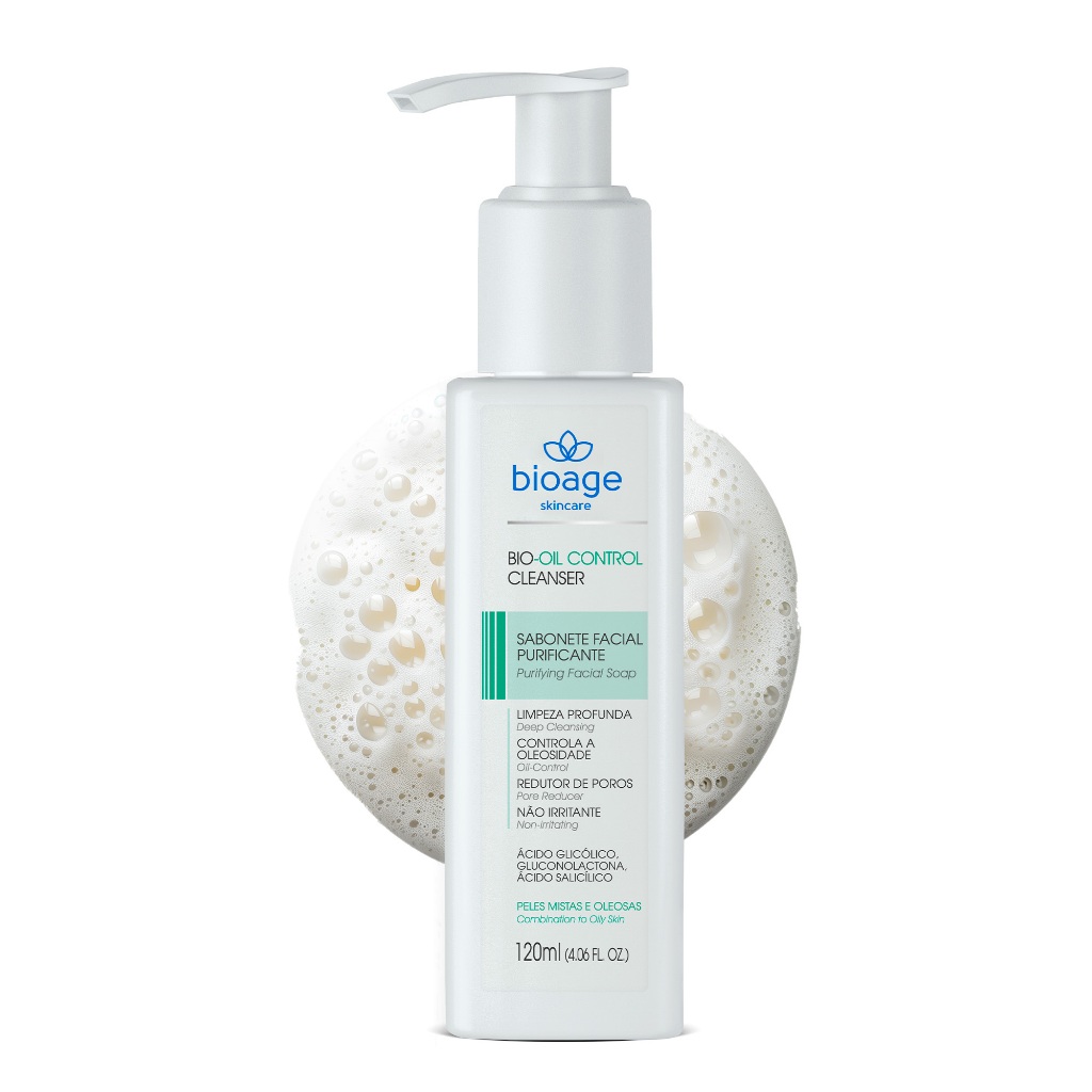 Bioage Bio-Oil Control Cleanser Sabonete Facial 120ml