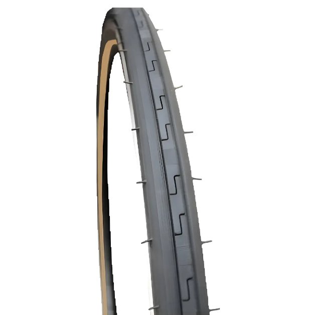 Pneu De Bike Caloi 10 Aro 27 X 1-1/4 Ambar Greenstone Faixa Amarela