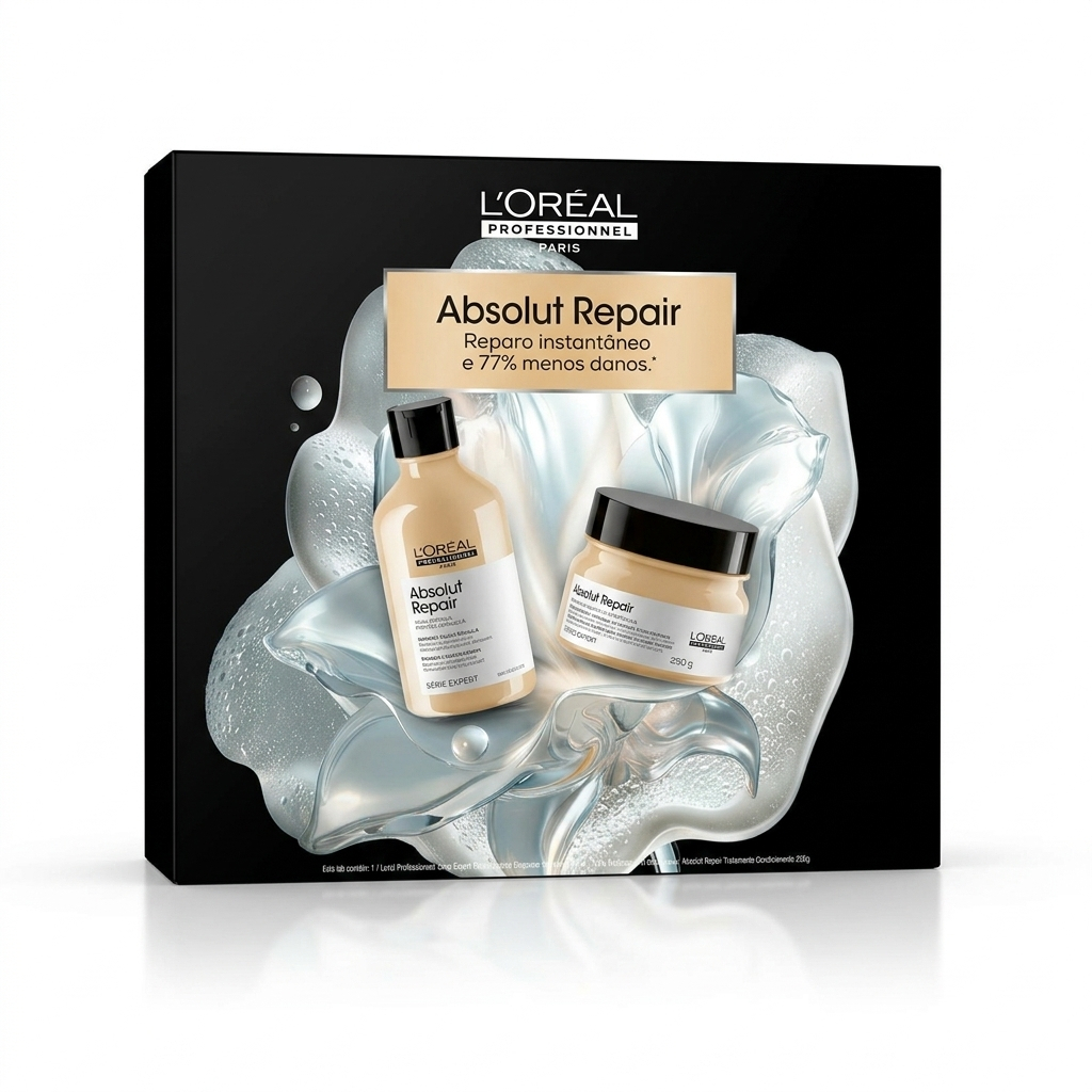 Kit Shampoo 300ml e Máscara 250g Absolut Repair LOREAL