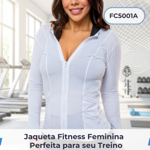 Jaqueta Fitness Feminina Poliamida para Treino Perfeita para a Estação