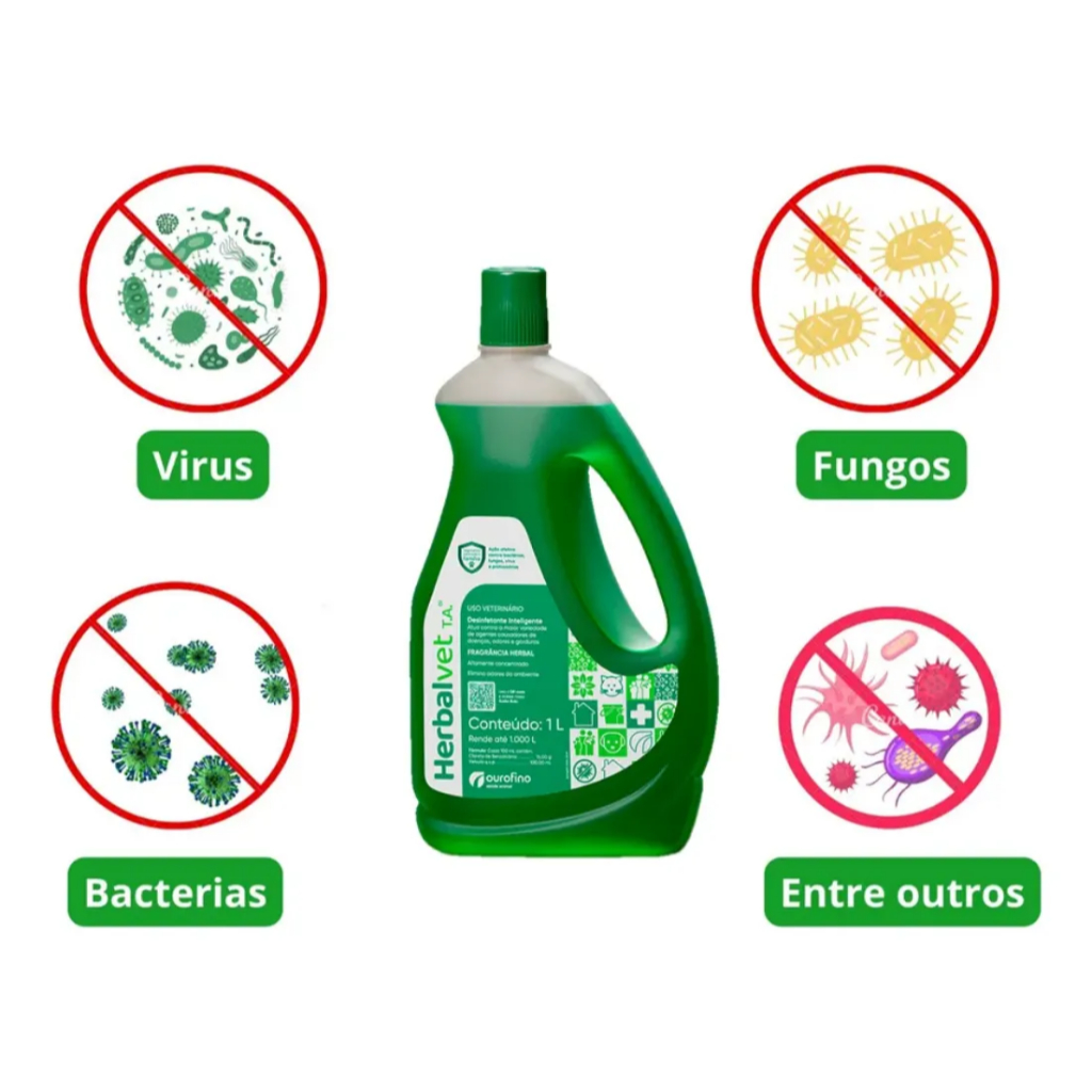Herbalvet Desinfetante Bactericida 1 Litro