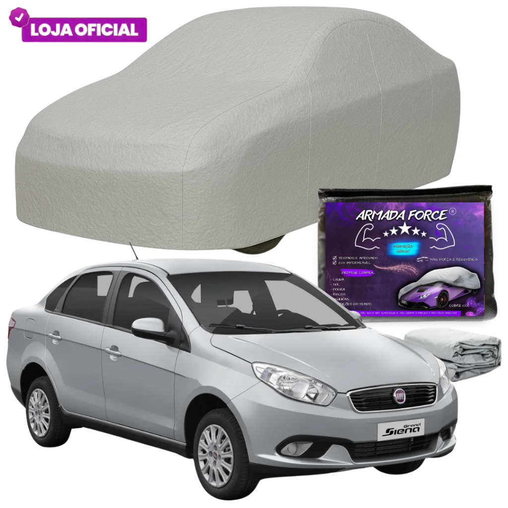 Capa Cobrir Grand Siena ARMADA FORCE Forrada 100% Impermeável Protege Sol Chuva Poeira Anti-UV