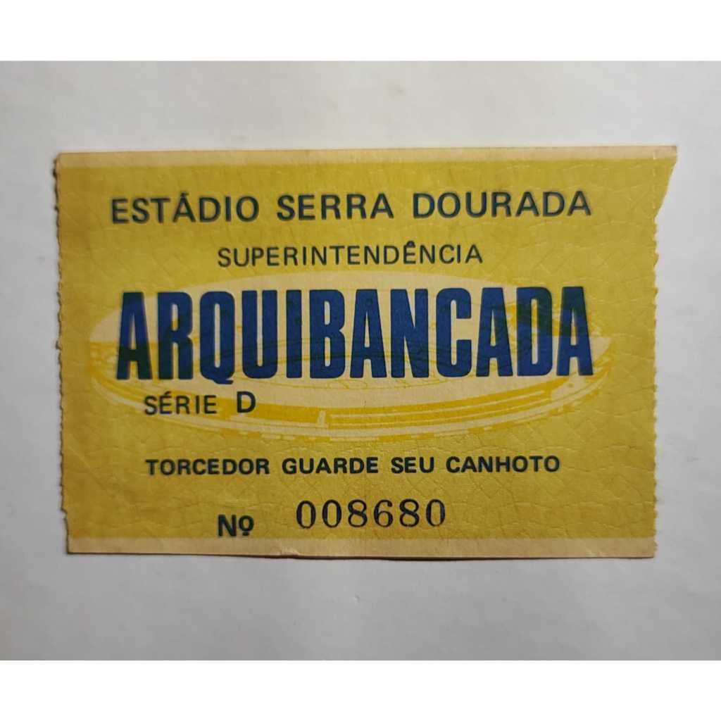 Ingresso Estádio Serra Dourada Arquibancada Série D Goiânia Futebol Brasileiro
