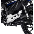 Bacalhau CG Titan 160 Suporte + Pedaleira Traseiro - Aluminio - Lado Esquerdo