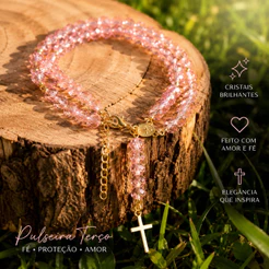 Pulseira Terço Nossa Senhora Aparecida de Cristal