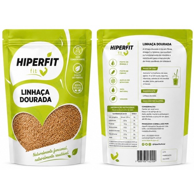 Semente de Linhaça Dourada 2KG – Hiper Fit