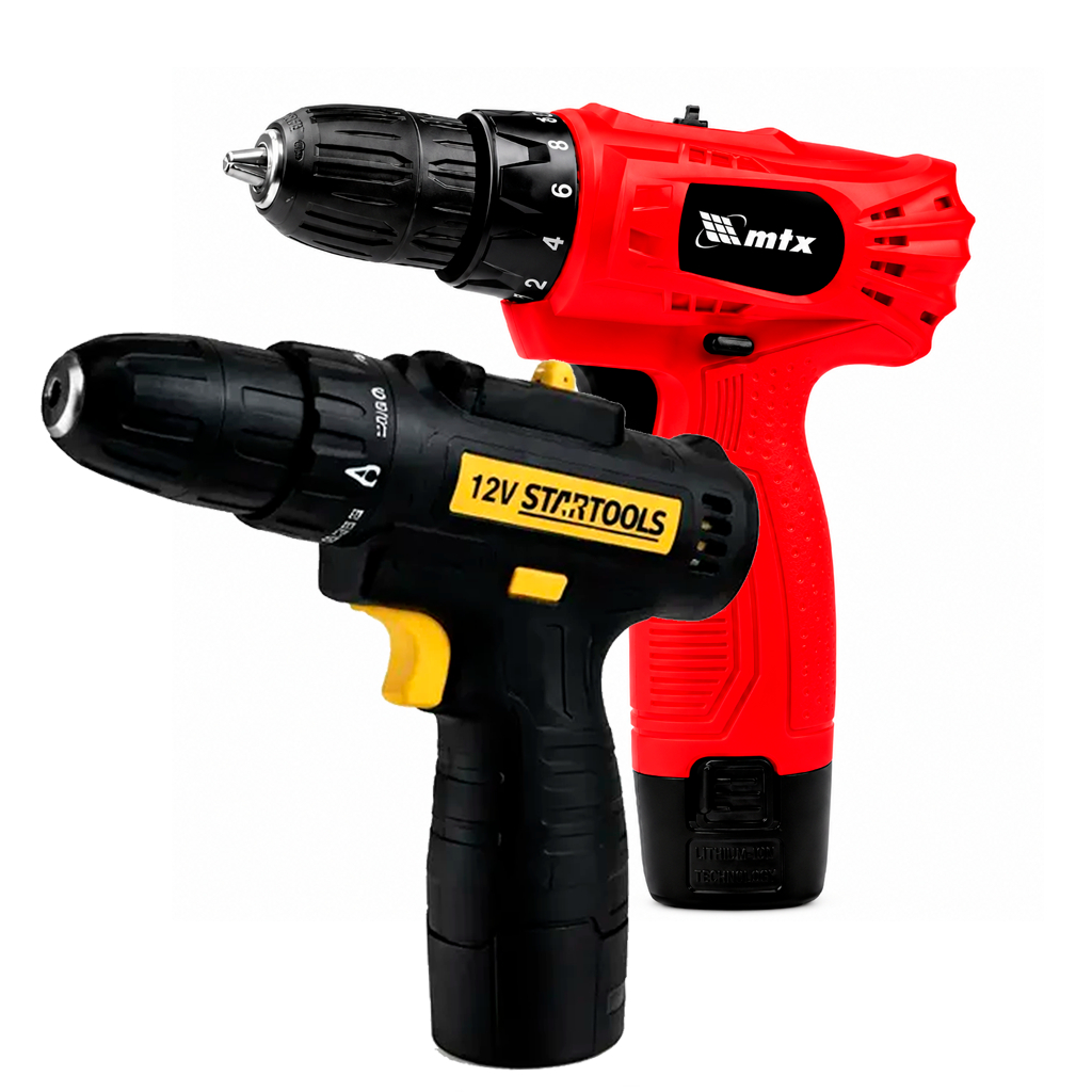 Parafusadeira Bateria 12V 3/8Pol. Bivolt Carregador Profissional + Maleta Tools Organizador Compacto