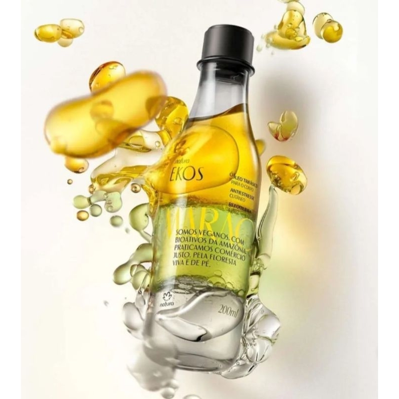 Óleo trifásico Natura Ekos maracujá 200ml 100% mais hidratação.