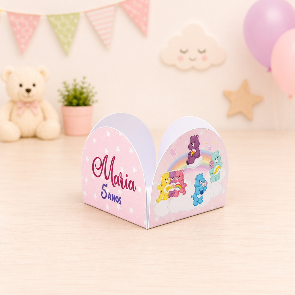 Forminha de Doces Ursinhos Carinhosos Personalizada no Tema /Lembrancinha de Festa /Aniversário