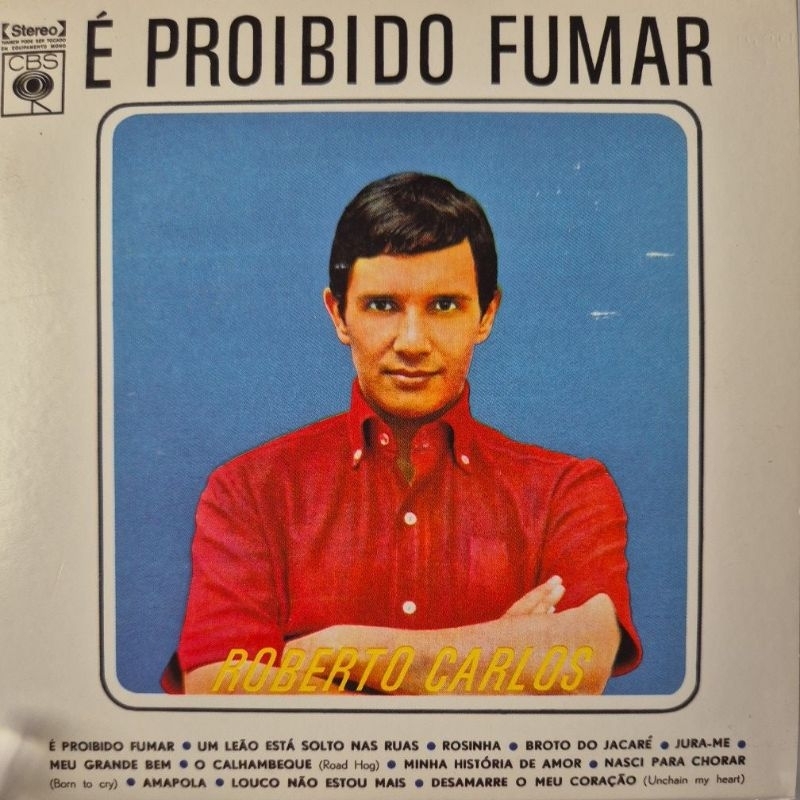 Cd Roberto Carlos  É Proibido Fumar - 1964 - Digipack