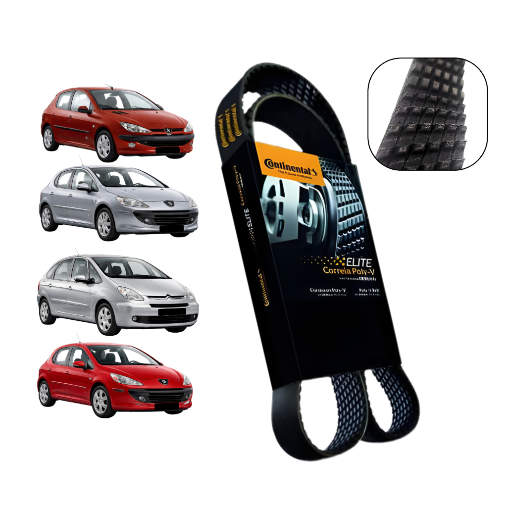 Correia Poly V Peugeot 206 207 1.4 8v Completo ! Original