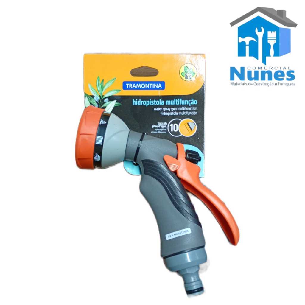 Hidro Pistola Multifunção para Engate Rápido com 10 Tipos de Jatos TRAMONTINA-78520500