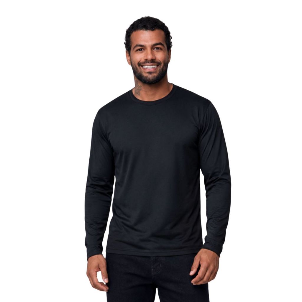Blusa Térmica Masculina Manga Longa Segunda Pele Forrada Felpada Inverno Frio Intenso Quentinha