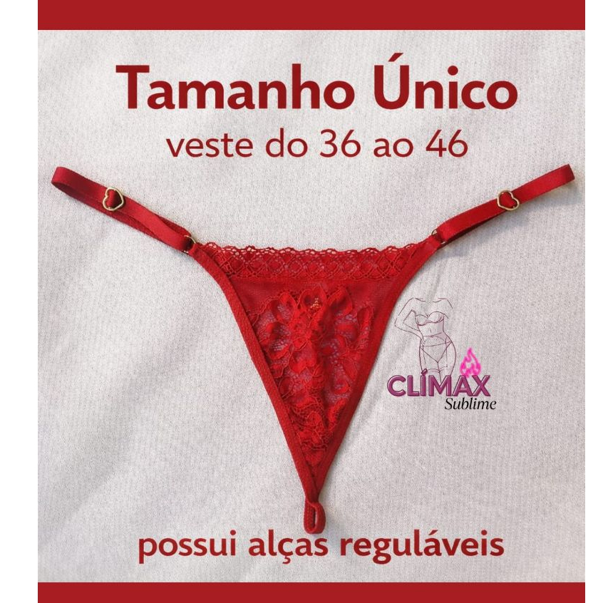 Kit Lingerie com 3 calcinhas sensuais 6 Corações — imagem 2 de 2