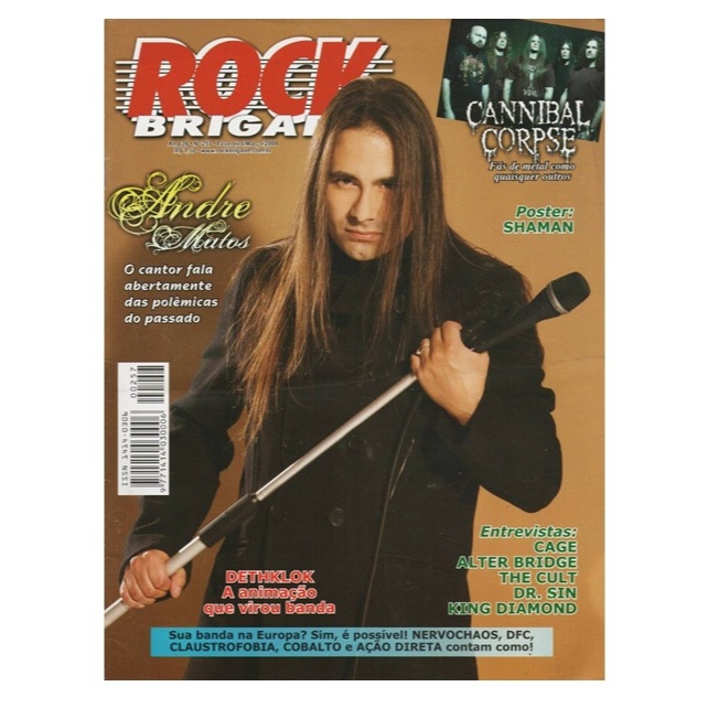 Revista Rock Brigade 257 - Andre Matos Shaman Alter Bridge The Cult Dr Sin King Diamond