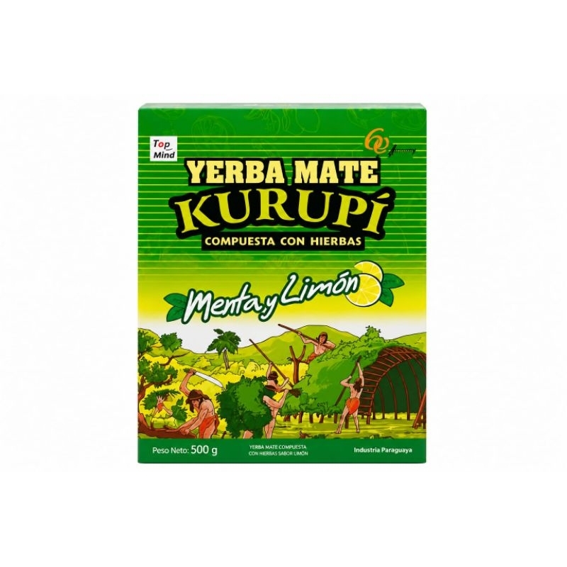 Erva mate tereré Kurupí Menta y limão 500G