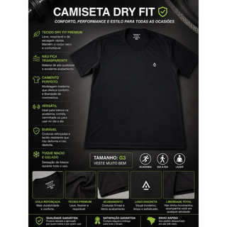 Não é para você 🔥 CAMISETA DRY FIT PREMIUM G3 — CONFORTO, ESTILO E PERFORMANCE NO MESMO PRODUTO 🔥