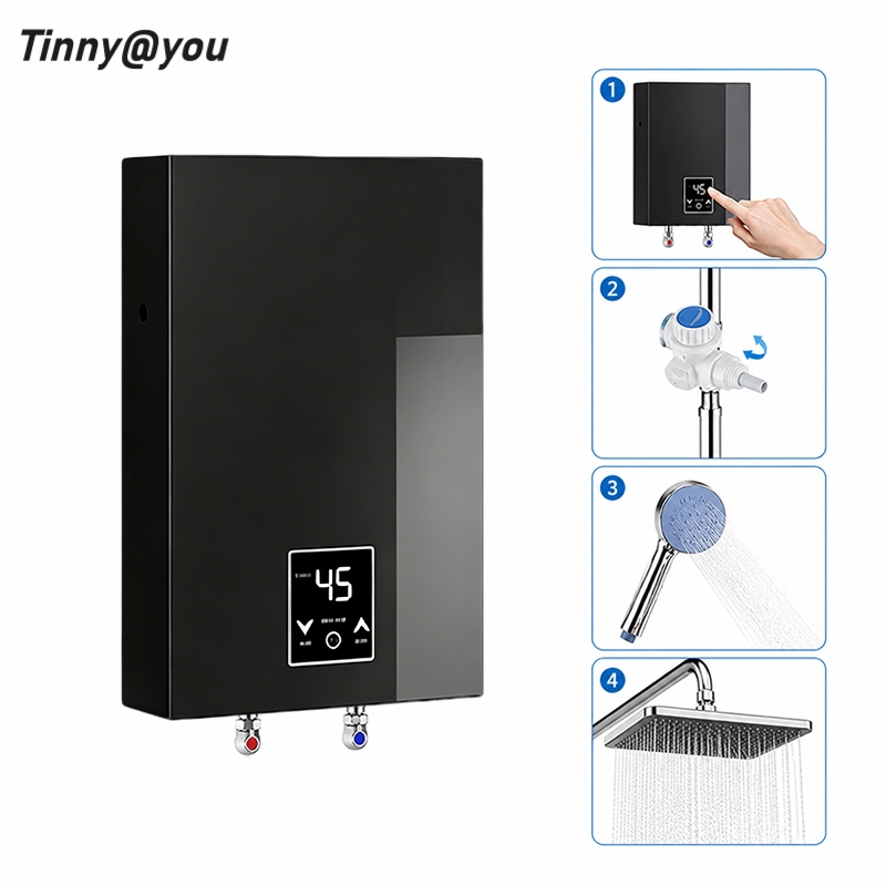 Aquecedor Elétrico Instantâneo 5500W 220V – Sem Tanque, Termostático para Banheiro