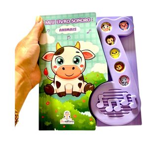 MEU LIVRO SONORO DOS ANIMAIS BRINQUEDO EDUCATIVO  PRESENTE CRIANÇA DE 3 ANOS DE IDADE