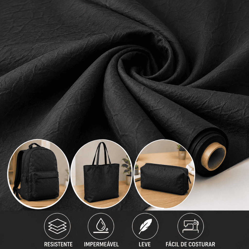 3m x1,40m Tecido Nylon Amassado Fosco Impermeável Bolsa Mochila Necessaire Estojo Capa Resistente UV