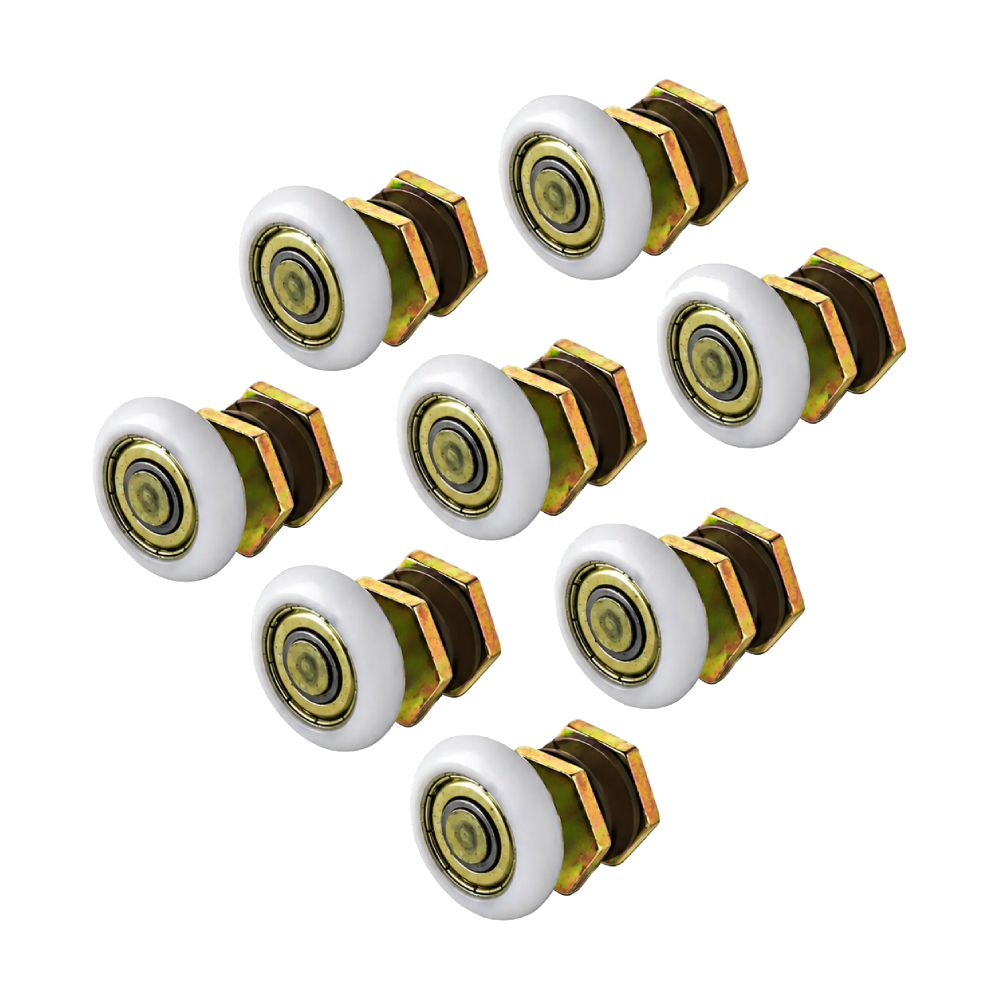 Kit 8 Roldanas Excêntricas Regulável 8/10mm Para Box Porta de Vidro Janela Blindex