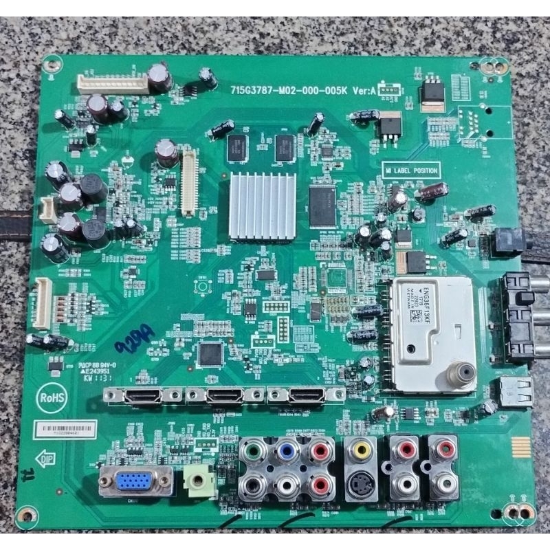 placa principal tv AOC lc32w053 715g3787-m02-000-005k ver:A
