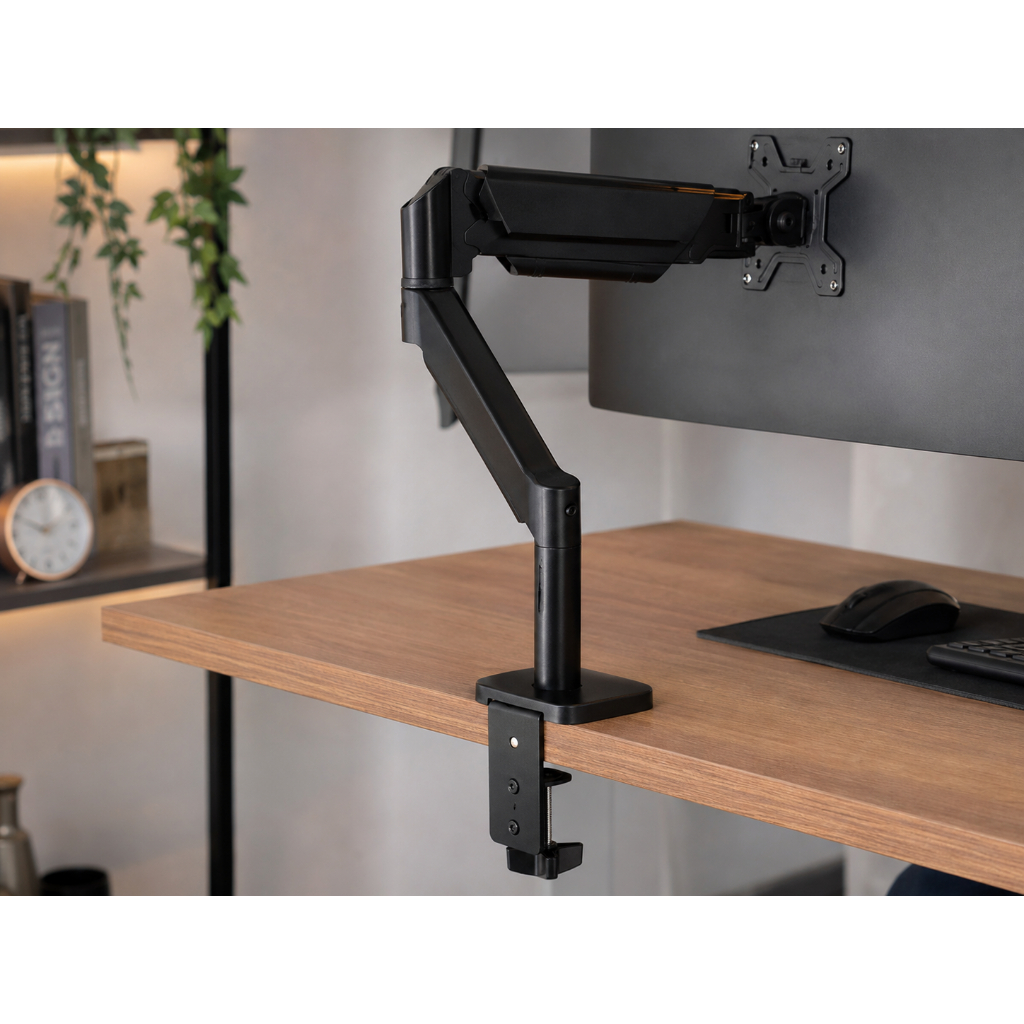Suporte de Mesa Articulado Pratikus PK240 para 1 Monitor 17” a 35” Ergonômico